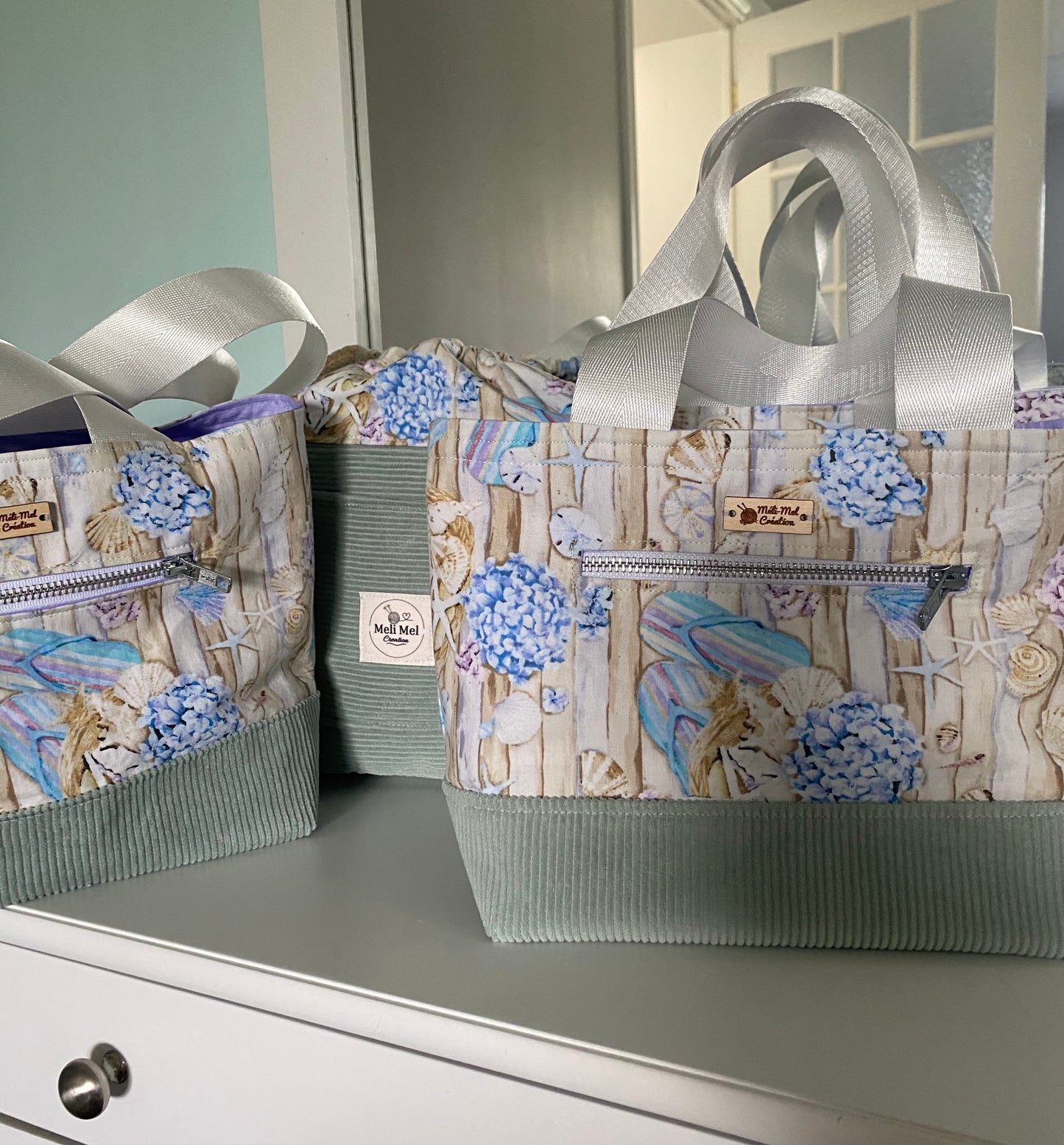 Sac tricot Mer et Mailles MéliMel